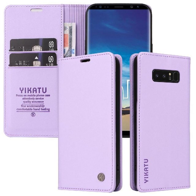 Funda para Samsung Galaxy Note 8 Estuche de Cuero PU Tipo Cartera con Ranuras para Tarjetas y Cierre Magnético