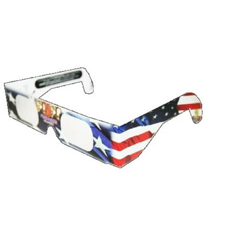 3D July Fourth Fireworks Glasses Patriotic Flag Design, See Starbursts In Every Point Of Light, Pack of 5, Pack Of 5 By American Paper Optics
