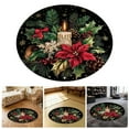 thumbnail image 2 of TIELUTT 3D Visual Rug Santa Up Design Festive Doormat for Xmas Indoor Outdoor Use for Front Door Bathroom Hand Woven Blanket Soft Shaggy Rug 8 by 10 Rugs for Bedroom Flurry Rug Soft Small Rug, 2 of 8