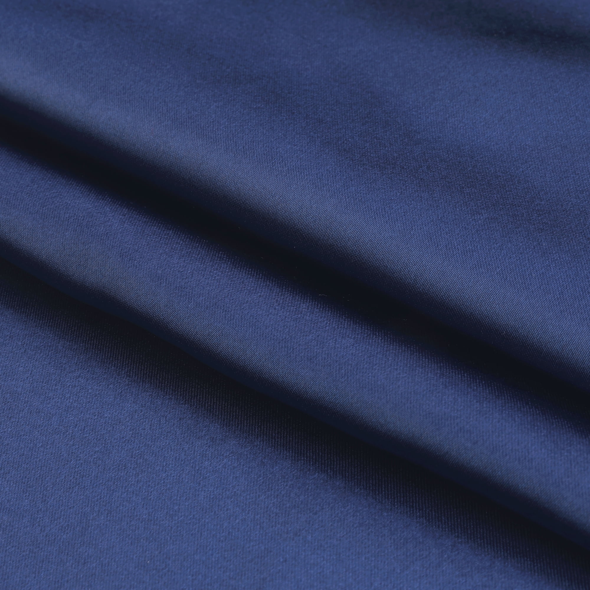 Unique Bargains Envelope Closure Breathable and Soft Satin Pillowcase (2 Count) Navy Blue King