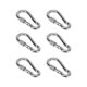 thumbnail image 4 of Spring Snap Hooks, Stainless Steel 6pcs Quick Connect Key Chain Link Buckle For Hiking, 4 of 8