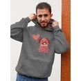 thumbnail image 2 of Sitting Lovely Pug Hoodie Men -Smartprints Designs, Male 5X-Large, 2 of 4