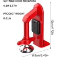 thumbnail image 2 of Portable Alarm Door Stopper, Anti Theft Door Blocker, Red, 2 of 7