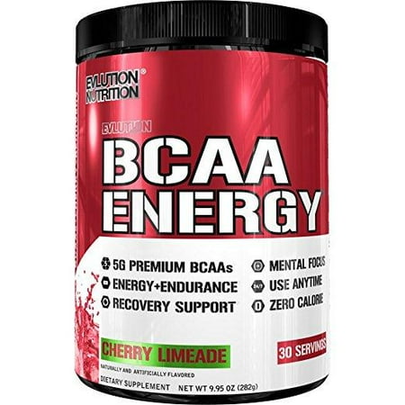 Evlution Nutrition BCAA Energy Powder, Cherry Limeade, 30 Servings