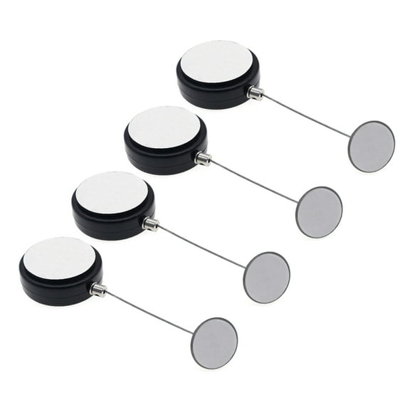 4Pcs Retractable Tether with Double Side Adhesive for Remotes Game Controllers