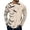 Khaki, variant on Men Shirts Mens Halloween Long Sleeve T Shirt Round Neck Bat Print Pullover Sweatshirt Autumn for Everyday Wear Grey 3XL