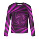 thumbnail image 5 of Blusas y camisas de manga larga con cuello redondo para hombre, blusa informal de manga larga con cuello redondo y estampado de rayas, blusa de poliéster para hombre, 5 of 5