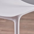 thumbnail image 5 of Noble House Kipford Modern Indoor Plastic Chair in White (Set of 2), 5 of 7