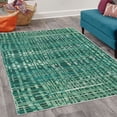 thumbnail image 2 of Modern Decorative Rug, Funky Abstract Style Design of Pixel Look Waving Lines Geometric Themed, Quality Carpet for Bedroom Dorm and Living Room, 6 Sizes, Seafoam, by Ambesonne, 2 of 4