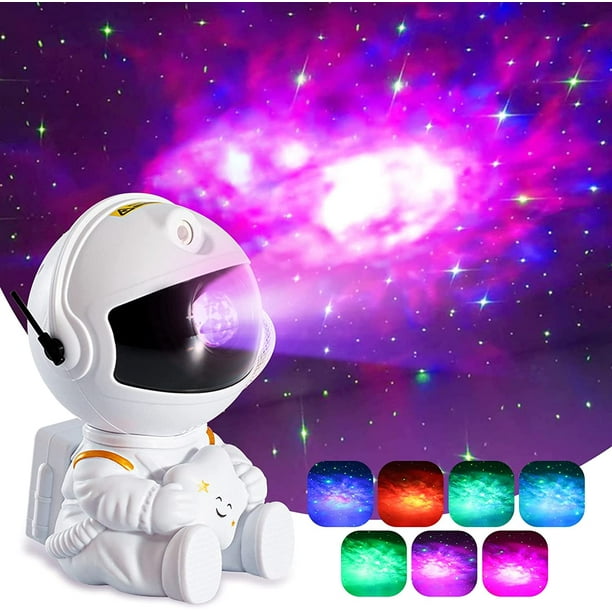 YaoHui Projecteur LED Astronaute, Rotation à 360° Veilleuse Astronaute avec  Télécommande, 7 Modes Projecteur d'étoiles pour Enfants et Adultes  Projecteur d'étoiles Intelligent pour Chambre à Coucher 