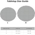 thumbnail image 2 of Round Fitted Tablecloth 44 Inch, White Buffalo Plaid Elastic Fitted Round Table Cover Tablecloth Fitted Water and Stain Resistant Table Cloths Fabric Tablecloth for Buffet Table, Holiday Dinner, 2 of 8