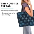 thumbnail image 2 of Balery Dandelions Bolsa Tote Estilo Estético con Cremalleras, Bolsa de Hombro, Bolsa de Compras Grande y Plegable, 2 of 8