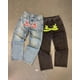 thumbnail image 4 of PROTECT Y2k - Pantalones vaqueros con estampado de estrellas cruzadas y estilo hip hop, estilo gótico, retro, holgados, azules y negros, para hombre, estilo punk, rectos, ropa de calle, 4 of 5