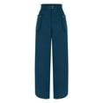 thumbnail image 4 of Wancir Women's High Waisted Straight Pants Casual Flowy Wide Leg Trousers with Pockets, 4 of 6