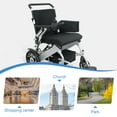 thumbnail image 6 of Mihayo 25 Miles Travel Range,Lightweight Foldable Electric Wheelchair,All Terrain Power Mobility Scooter for Adults Senior,Silver AT8, 6 of 11