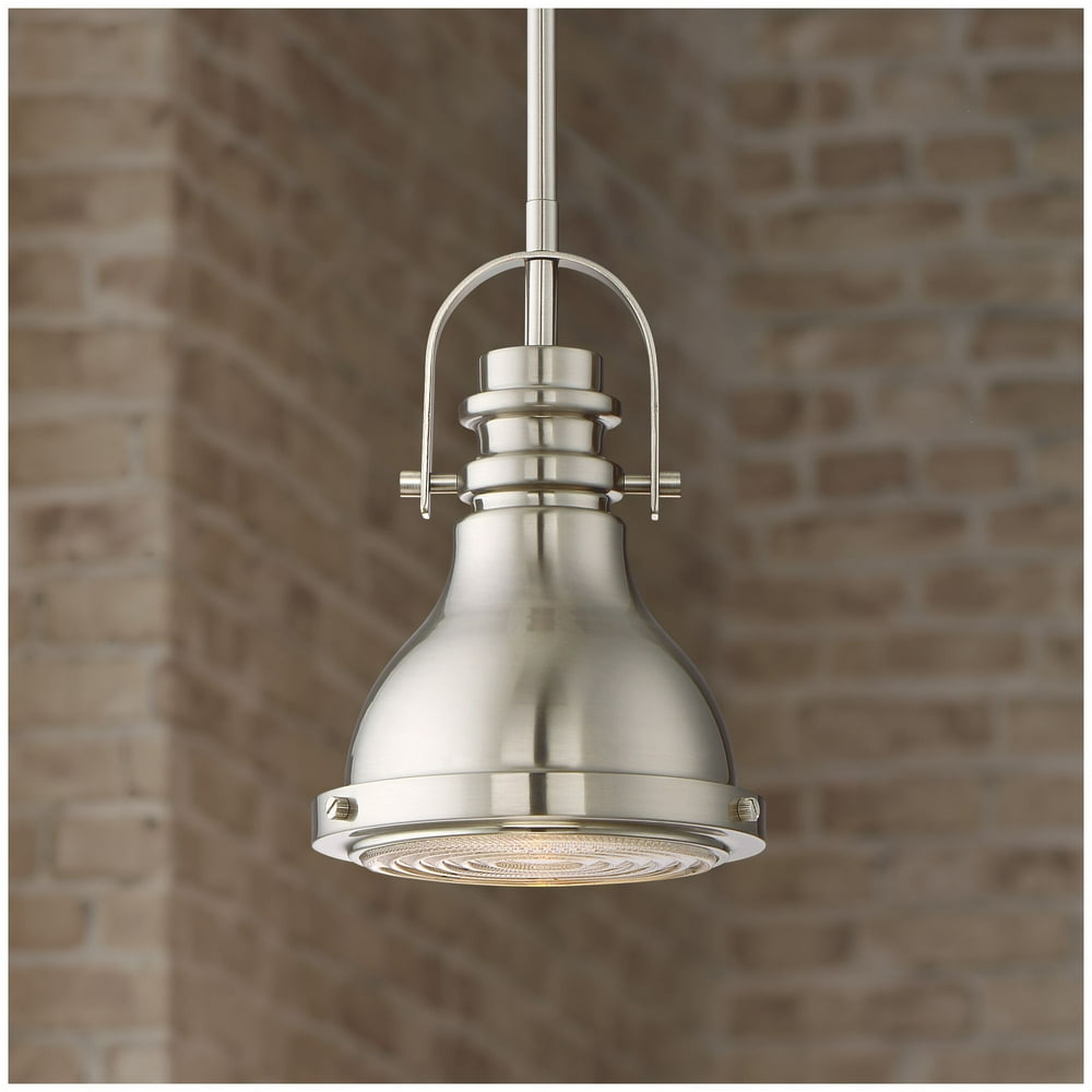Possini Euro Design Brushed Nickel Mini Pendant Light 6 1/2" Wide