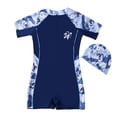 thumbnail image 4 of MEZZALL Children Swimsuit Boys Sun Swimwear One-Pieces Monokini Ice Cream Printed Rash Guard With Astronaut Print For Beach Pool Summer Leisure Bathing Suit Beachwear, 4 of 8