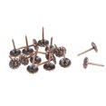 thumbnail image 2 of Uxcell 9mm Dia Round Head Push Pin Copper Tone Upholstery Nails Tacks 20 Pack, 2 of 5