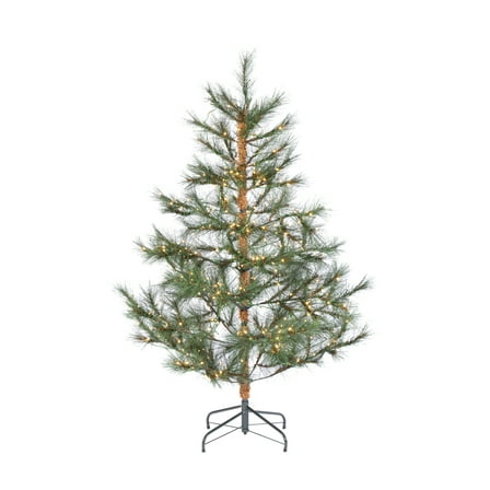 Elegant 5 Foot Prelit Hard Needle Tips Hinged Christmas Tree