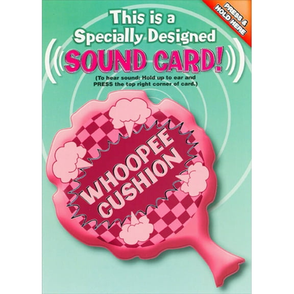 Designer Greetings Whoopee Cushion Humorous : Funny April Fool's Day Card