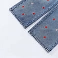 thumbnail image 6 of CAUYDY Girls Jeans Baggy Cute Kids Y2K Denim Pants with Pockets High Waisted Embroidered Trousers Gift for Children Sizes 5-6 Years, 6 of 9