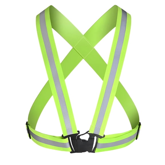 TELOLY Green 4 One Size Outdoor Cycling Reflective Straps High Elastic Reflective Vest Cycling Sports Reflective Clothing