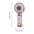 thumbnail image 3 of Portable Handheld Mini Neck Fans, Personal Fan Ventilador Recargable, Fans that Blow Cold Air USB Chill Pill Fans for Travel Beach Camping Hiking, 3 of 7