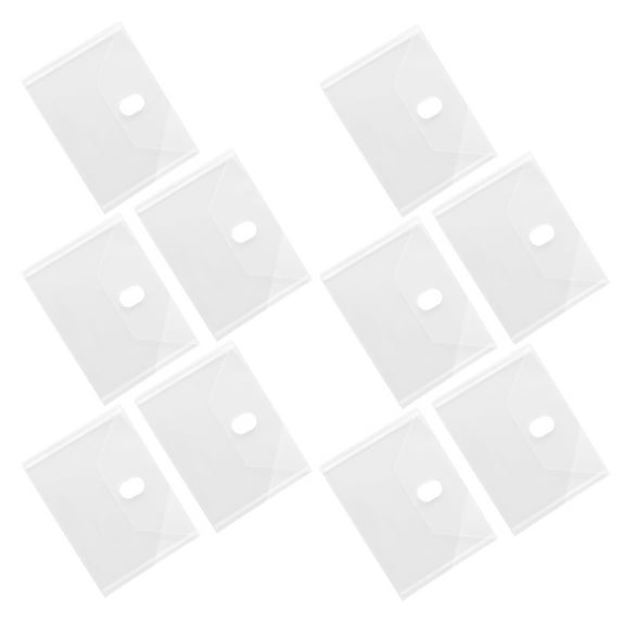 WORGEOUS  10 Pcs Receipt Envelope Small Plastic Envelopes Transparent