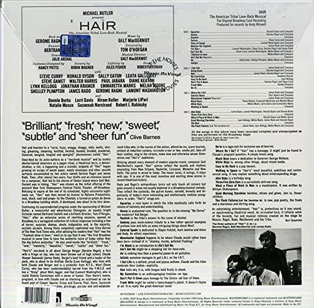 Hair / O.C.R. - Hair (Original Broadway Cast Recording) [Expanded Edition, 180-Gram Black Vinyl] - Music & Performance