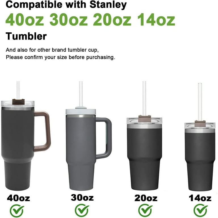 XANGNIER 10 Pack Replacement Straws for Stanley 40 oz&30 oz Tumbler with  Handle,Reusable Clear Plast…See more XANGNIER 10 Pack Replacement Straws  for