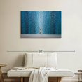 thumbnail image 2 of Elephant Stock Night Rain Wall Art - Horizontal Canvas Wall Art - Living Room Wall Decor - Abstract Canvas - Blue And Teal Decor By Ekaterina Ermilkina - 36" x 24", 2 of 4