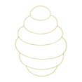 thumbnail image 1 of Hyasfey Bee Hive Wreath Frame Heart Metal Wire Form Bee Shaped Wire Frame Wreath Form for Flowers Ribbons DIY Wreath Home Decor, 1 of 8