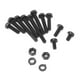 thumbnail image 5 of Nikou Kit de tornillos de nailon - 600 piezas Kit de tornillos de nailon portátil M3 5~25 mm Kit de tuercas de arandela de tornillo cruzado de cabeza plana de buena dureza(Black), 5 of 8