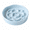 Blue Scalloped Slow Feeder Plate, variant on Elevated Ceramic Slow Feeder Cat Bowl, Anti-Gulping Raised Pet Dish for Improved Digestion, Neck Protection Tilted Maze Bowl for Cats and Small Dogs, 10.5 fl oz Capacity, Dishwasher Safe