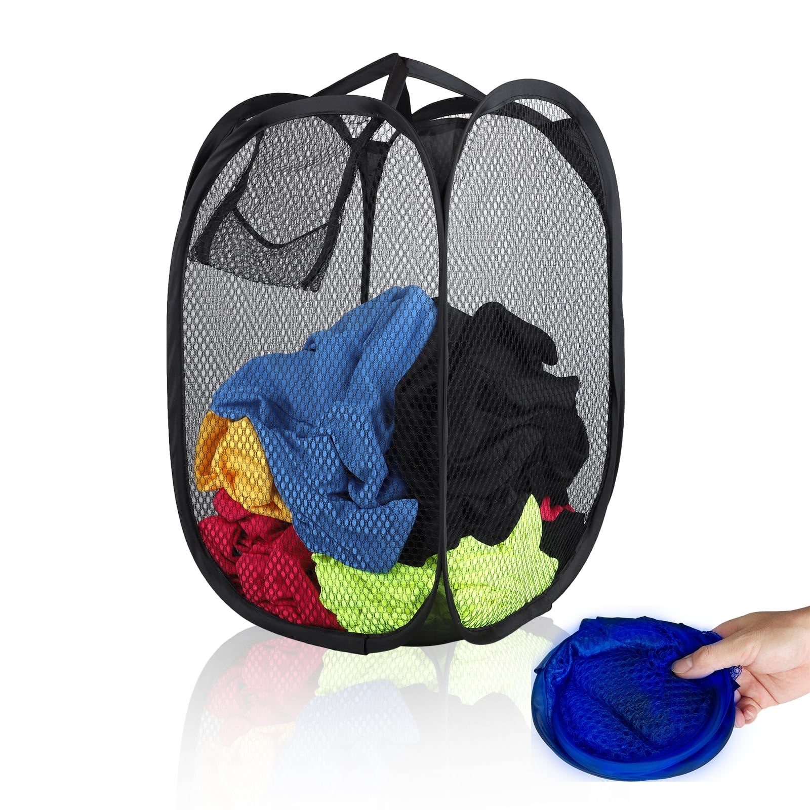 4/2/1 Pack Mesh Popup Laundry Hamper - TSV Portable, Durable Handles
