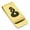 Gold, variant on Stainless Steel Pikorua (Twist) Maori Symbol Classic Slim Money Clip Credit Card Holder