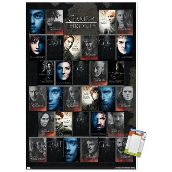 Game of Thrones - Grid Wall Poster, 22.375" x 34"