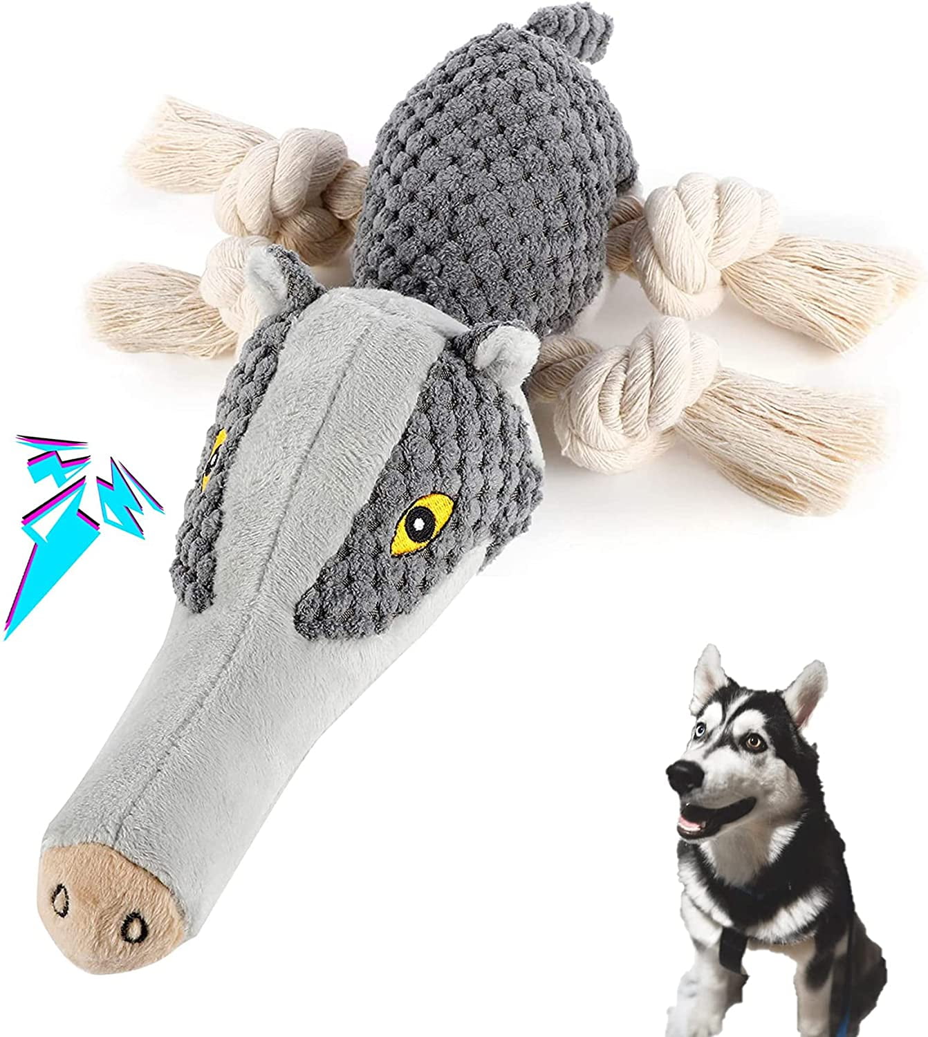 indestructible plush dog toys