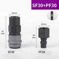 thumbnail image 1 of SP+PP SH+PH SF+PF SM+PM C-Type Pneumatic Fittings Self Locking PU Tube Connector SF+PF (30), 1 of 5