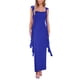 thumbnail image 1 of Vestido PRETTYGARDEN 2025 Verano Sin Mangas Maxi Azul Talle L, 1 of 8