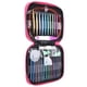 thumbnail image 5 of Juego de 26 agujas de tejer de aluminio intercambiables con 4 alambres circulares de plástico., 5 of 14