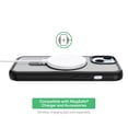 thumbnail image 6 of onn Phone Case with Ring Kickstand for iPhone 17e / 16e / 15 / 14 / 13, MagSafe Compatible, Rotating Kickstand - Frosted Clear/Black, 6 of 9
