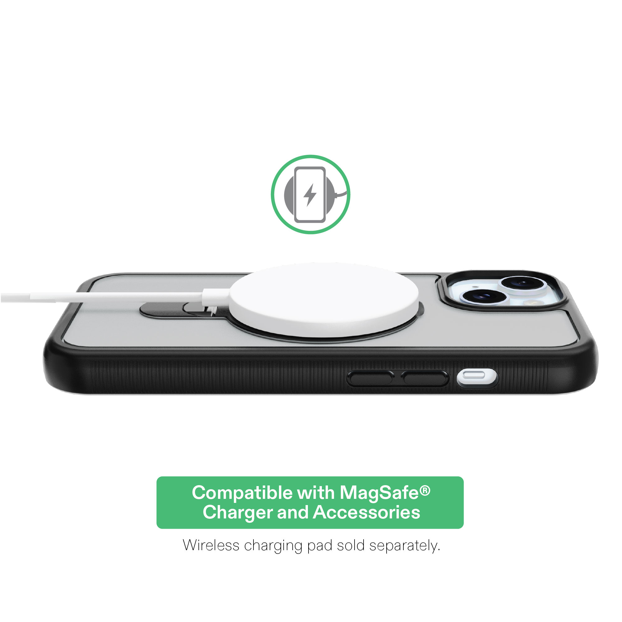 onn MagSafe Compatible Case with Ring Kickstand for iPhone 15/14/13 photo 6