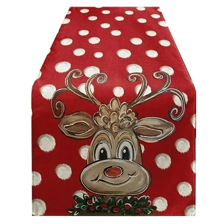 

Vlemua Christmas Carnival Luxurious Christmas Table Runners Christmas Decorations Merry Christmas Table Runners Christmas Table Runner Ideal for Christmas Home Decor