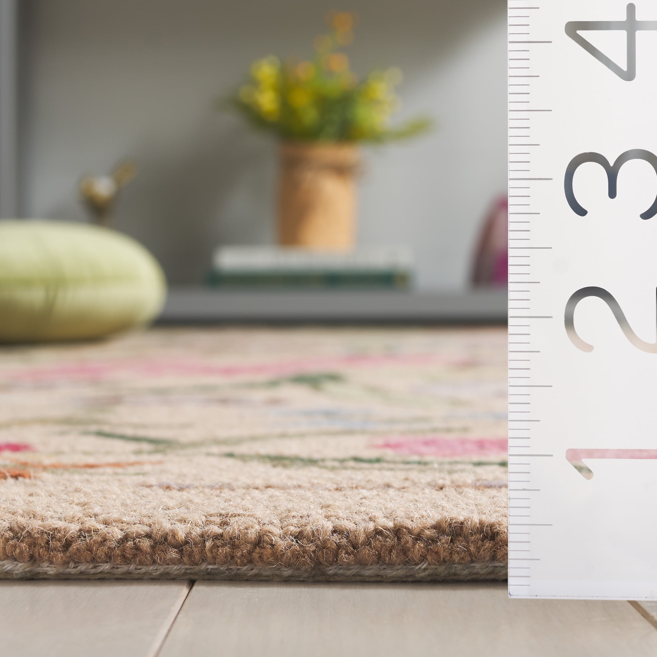 Safavieh Chelsea Mabelle Floral Wool Area Rug, Beige/Pink, 9' x 12'
