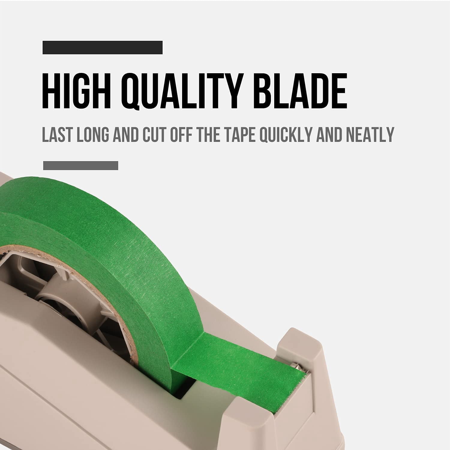Desktop Tape Dispenser Holder with Large 3 inch Core for Masking, Heat Transfer, Painters, Freezer, Kitchen Tape