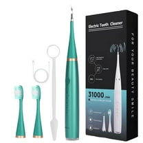 KMWGRE Rechargeable Pet Teeth Cleaning Tool Vibration Plaque Remover for Dogs and Cats Odontolith Prevention Oral Hygiene Care Green One Size