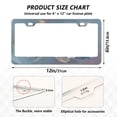 thumbnail image 2 of Aluminum License Plate Frame 2 Pack Car Exterior Accessory Car Tag Holder for Front Rear Plates Cars Decor Large Flower in Full Bloom, 2 of 7