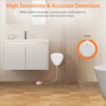 thumbnail image 4 of 2X Tuya Zigbee Sensor de de Agua Detector Inteligente de Alarma de Fuga de Agua Alerta de Inundación Protección de Seguridad de Desbordamiento, 4 of 10