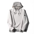 thumbnail image 3 of Nueva sudadera con capucha de otoño para hombre, moda informal, con parches y capucha, 3 of 5